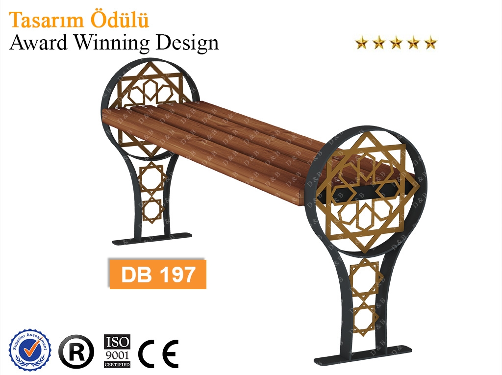 DB 197 Sitting Benches, composite bench, outdoor equipment