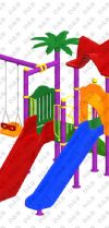 Metal Polyethylene Playgrounds