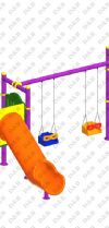 Metal Polyethylene Playgrounds