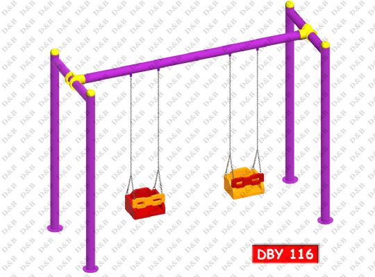 DBY 116 İkili koruma kemerli salıncak